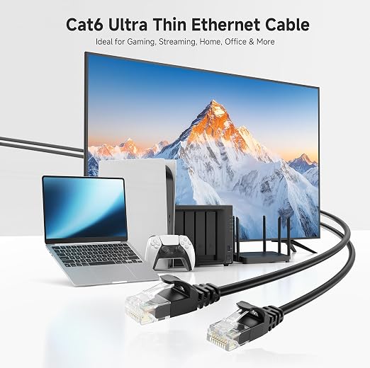 Cable Matters 10Gbps Snagless Cat 6 Ethernet Cable - 7ft - Image 2