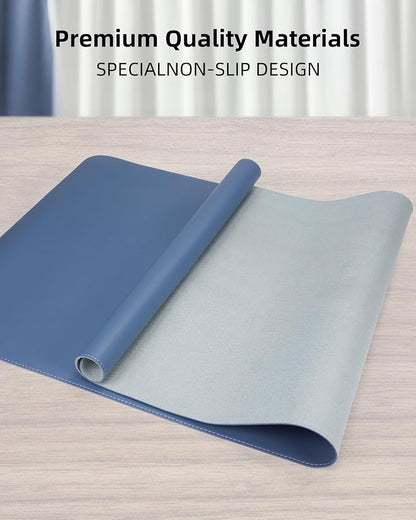 Non-Slip Desk Pad, Mouse Pad, Waterproof PVC Leather Desk Table Protector - Image 2
