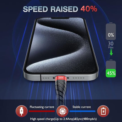 OIITH USB C Cable, USB A to USB C 3A Fast Charging Phone USB Type-C Charge - Image 5