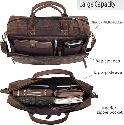 VC VINTAGE COUTURE Leather briefcase bag - Image 5