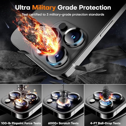 Camera Lens Protector for iPhone 16 Pro Max/16 Pro/15 Pro Max/15 Pro/14 Pro - Image 3