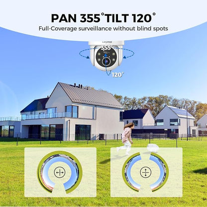 LITYMOL 2K 360° View Security Cameras Wireless Outdoor, Solar Cameras - Image 8