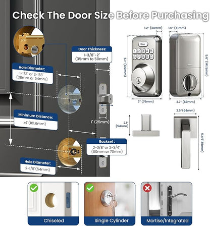 Veise Keyless Entry Door Lock - Image 12