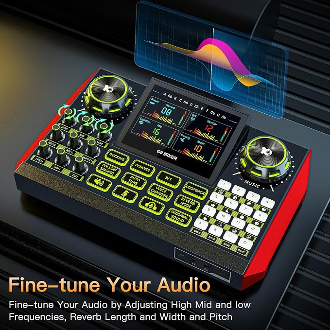 Audio mixer, suitable for live streaming, and gaming on computer/phone; - Image 4