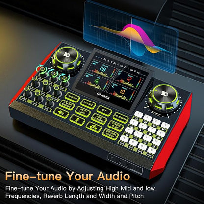 Audio mixer, suitable for live streaming, and gaming on computers/phones; - Image 4