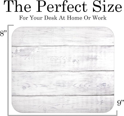 White Wood Decorative Colorful Mouse Pad Mat Mousepad - Image 3