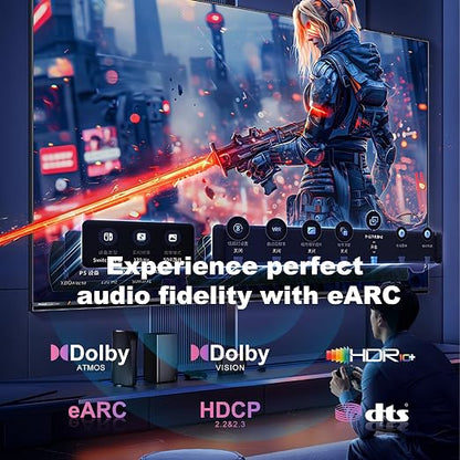 Fiber Optic HDMI Cable 6FT, 8K Long HDMI 2.1 Cable, 48Gbps Ultra High Speed - Image 4