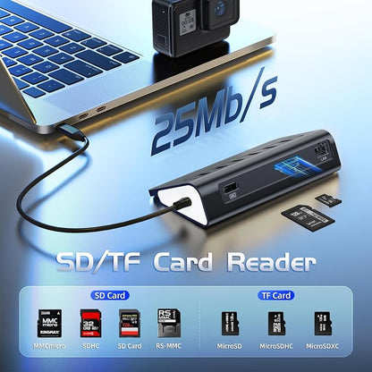 USB C Hub Ethernet, 10Gbps USB C Docking Station 10-in-1 - Image 7