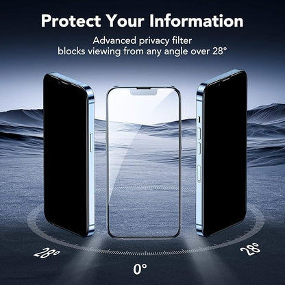 ESR 3 Pack for iPhone 14 Plus/13 Pro Max Privacy Screen Protector, Anti-spy - Image 3