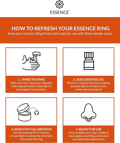 Essence Wearable Aromatherapy Nasal Diffuser – Orange Essential Oil Nose Ring - Image 5