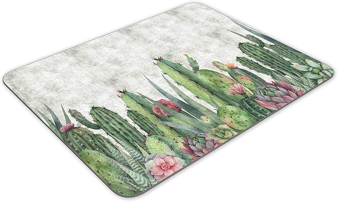 Succulent Cactus Gaming Mouse Pad， Rectangle Mouse Pad Size - Image 2