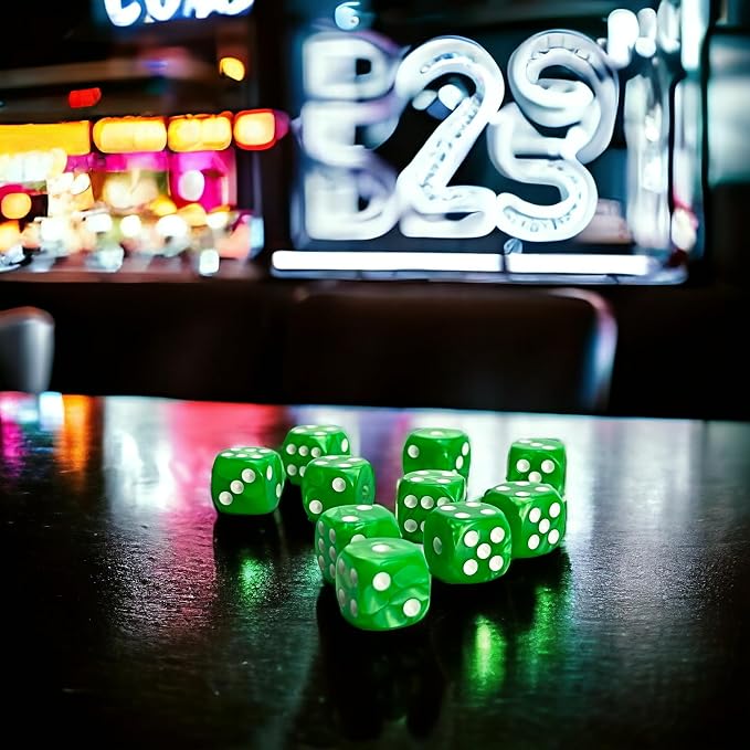 Luck Lab 10-Piece Acrylic D6 Dice Pack - Image 4