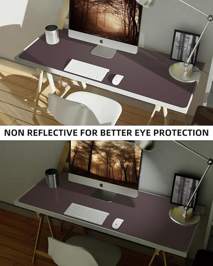 Leather Desk Pad Protector, Office Desk Mat, Non-Slip PU Leather Desk Blotter - Image 6