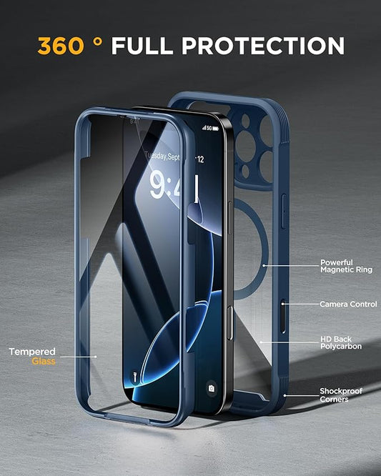 Miracase Magnetic for iPhone 16 Pro Case Full-Body Phone - Image 2