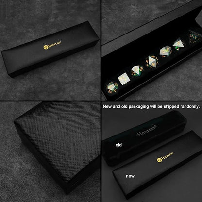 Haxtec DND Dice Set Black Sharp Edge Resin Dice - Image 5
