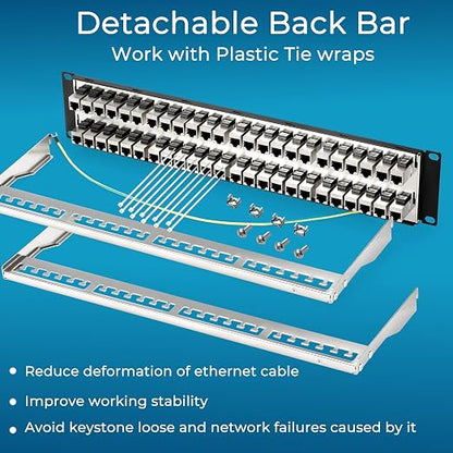 Rapink Patch Panel 48 Port Cat6A - Image 5