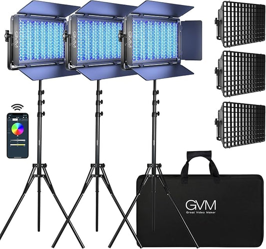 GVM 1500D RGB LED Video Light by GVMGreatVideoMaker