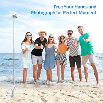 ATUMTEK 60" Selfie Stick Tripod, All in One Extendable Phone Tripod Stand - Image 8