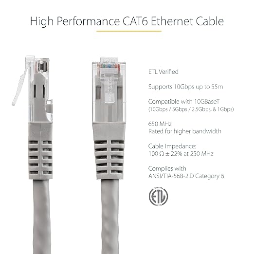 StarTech 35ft CAT6 Ethernet Cable - Image 2