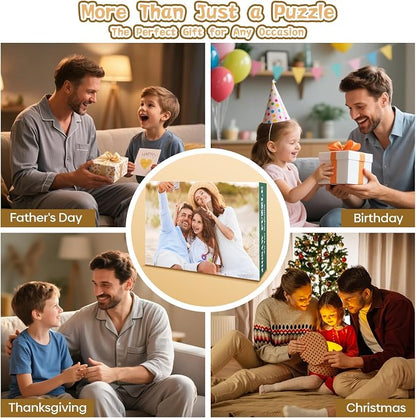 Personalized Puzzle Gifts for Fathers Day, Custom Photo Puzzle for Dad from - Image 7