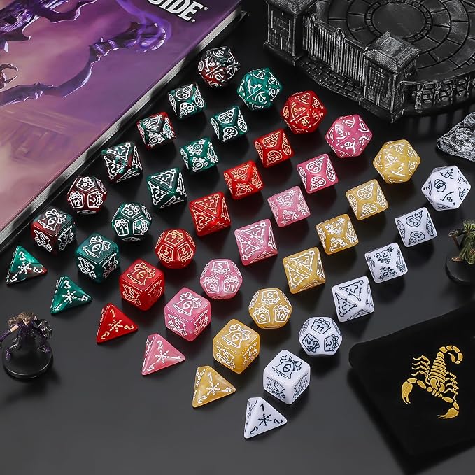 CiaraQ Polyhedral Dice Set, 6 Colors - Image 6
