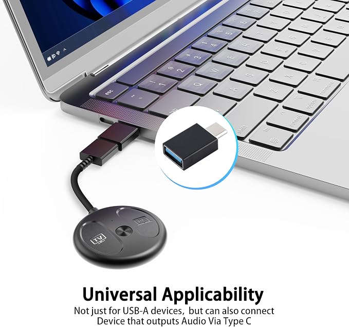 USB-C Bluetooth Adapter for PS5, Plug and Play, Wireless Audio Transmitter for - Image 5