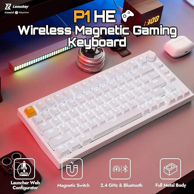 P1 HE 75% Wireless Custom Mechanical Gaming Keyboard - Image 2