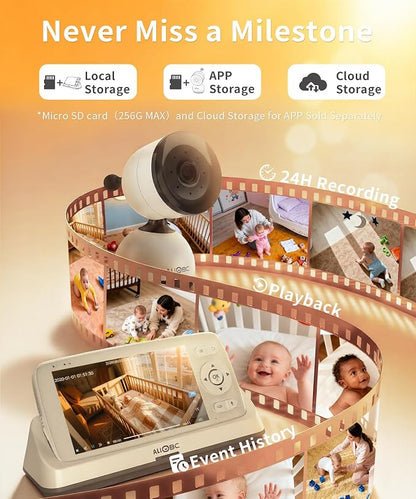 ALIOBC Baby Monitor with Camera and Audio WiFi & No-WiFi Modes AI Smart Baby - Image 6