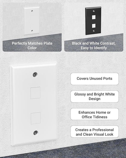 VCE UL Listed Blank Keystone Jack Inserts - Image 5