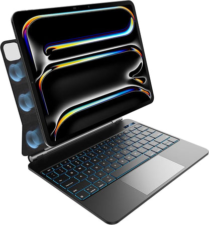nimin Keyboard Case for iPad Pro 13 inch 2024, Magnetic Attach, 7-Color by nimin