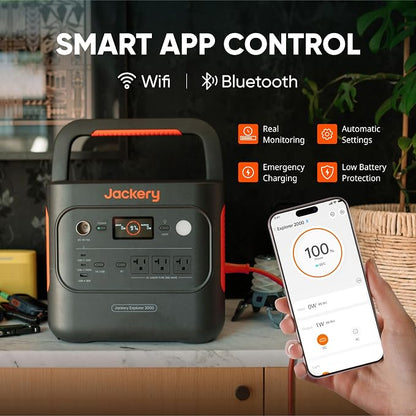 Jackery Explorer 2000 v2 Portable Power Station, 2042Wh LiFePO4 Battery - Image 7