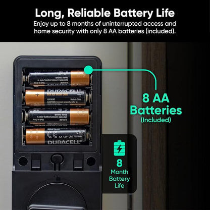 Wyze Auto-Lock Bolt v2, Fingerprint Keyless Entry Smart Lock, AI Learning - Image 12