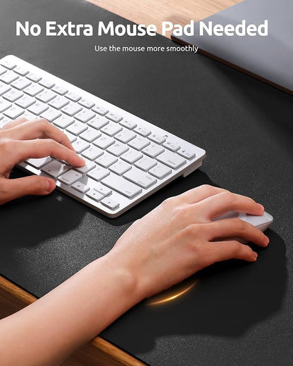 YSAGi Leather Desk Protector, Office Mat, Large Mouse Mat, Non-Slip PU Leather - Image 3