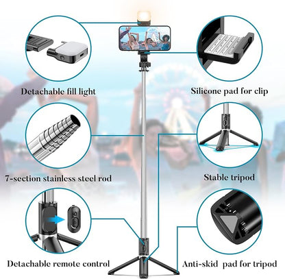 Portable 41 Inch Selfie Stick Phone Tripod - Image 3