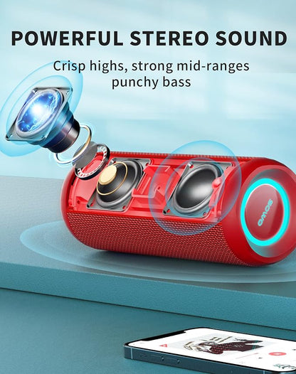 SOWO Portable Bluetooth Speaker, Waterproof IPX7, 25W Loud Wirelss Speaker - Image 2
