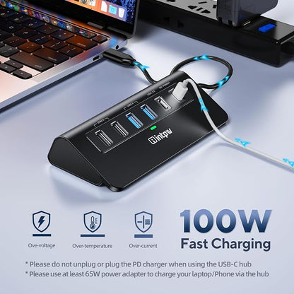 USB C Hub, intpw 9-in-1 USB Multiport Adapter - Image 6