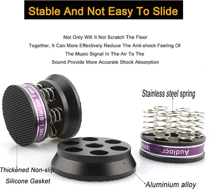 Tertullus 4pcs Spring Speaker Feet Isolation Foot 43mm×38.5mm Stand HiFi - Image 5