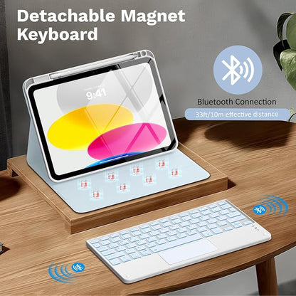 MoKo Touch Keyboard Case for iPad 11th Generation 11 inch 2025, iPad 10th - Image 4
