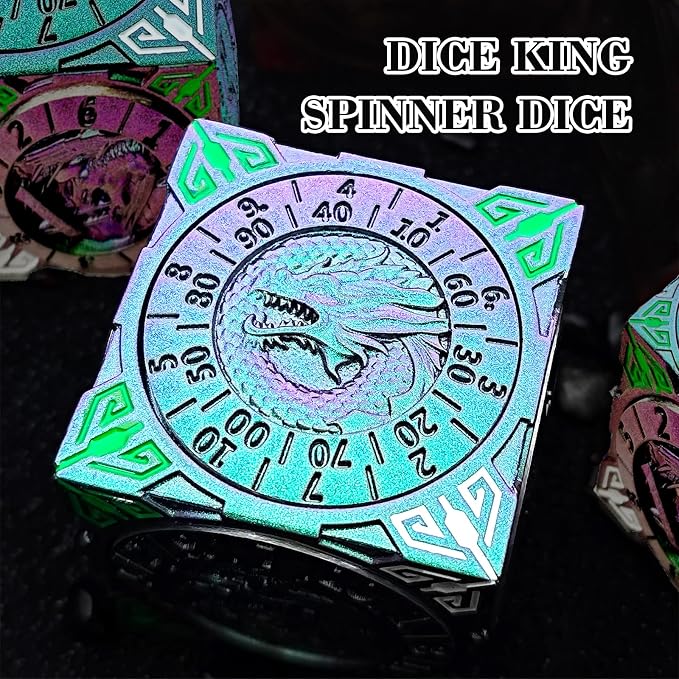 Spinner Dice 7-in-1 Metal DND Set – Premium Copper RPG Dice - Image 7