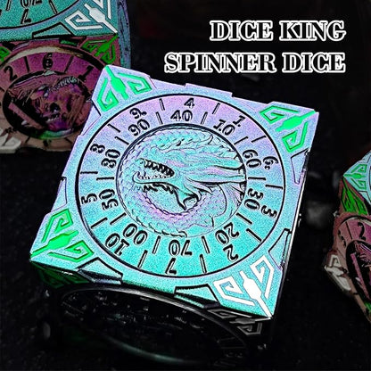 Spinner Dice 7-in-1 Metal DND Set – Premium Copper RPG Dice - Image 7