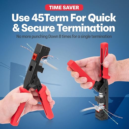 Everest 45° Angled RJ45 Cat5e Keystone Jacks 50-Pack in Orange - Image 6
