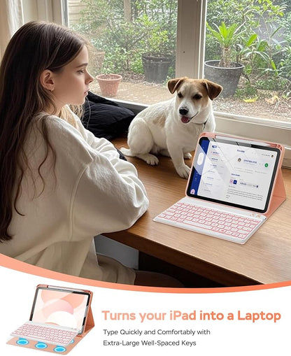 Folio Keyboard Case for iPad 10th Gen 10.9 inch and iPad 11th, Magnetic - Image 9