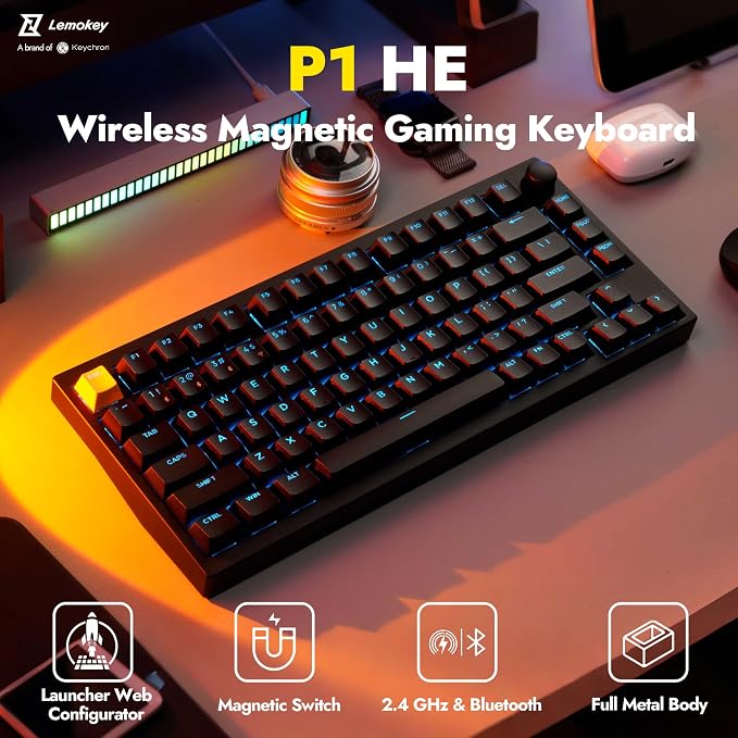 P1 HE 75% Wireless Custom Mechanical Gaming Keyboard - Image 2