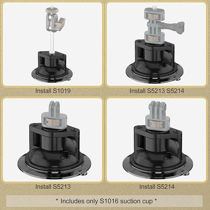 Suction Cup Mount, Windshield Suction Mount Bracket, Single Suction Base - Image 3