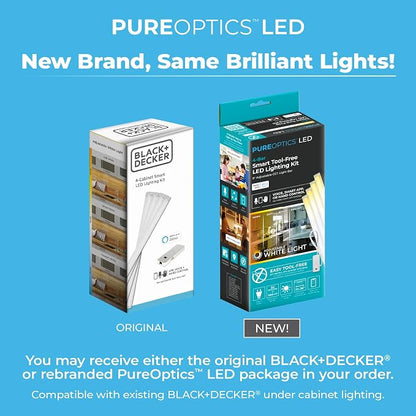 BLACK+DECKER Compatible with Alexa Smart LED Under Cabinet Lighting Kit - Image 2