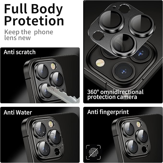 Camera Lens Protector for iPhone 14 Pro / iPhone 14 Pro Max, Alloy Metal Camera - Image 2