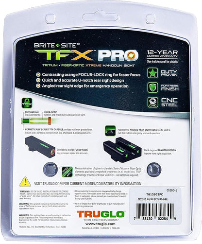 Truglo TFX PRO Handgun Sight, Glowing Shock Proof Tritium and Fiber Optic Night - Image 9