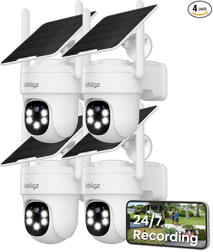 Solar Camera Security Outdoor by Obligz