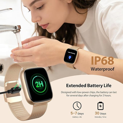 Smart Watch for Women with Alexa Built-in, 1.83" HD Touchscreen Fitness Tracker - Image 8