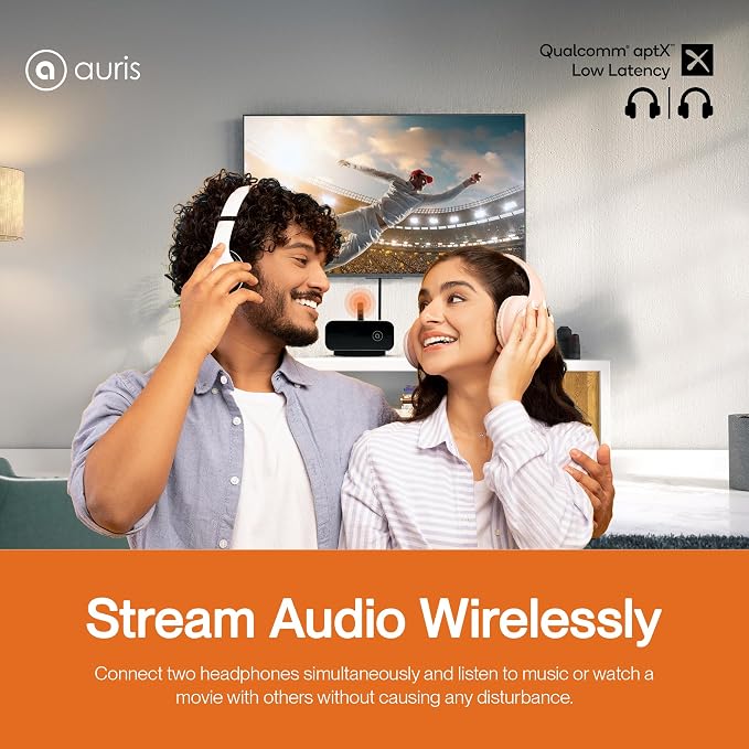Auris Blume Duo HiFi Bluetooth 5.0 Music TV Transmitter & Receiver Long Range - Image 3